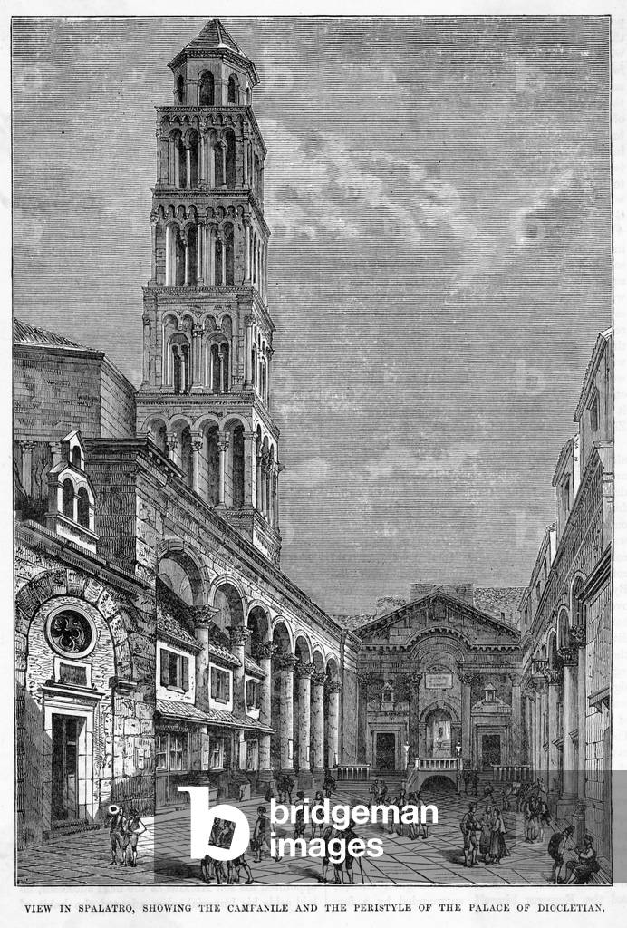 Image de Gravure représentant CROATIE SPLIT 1882