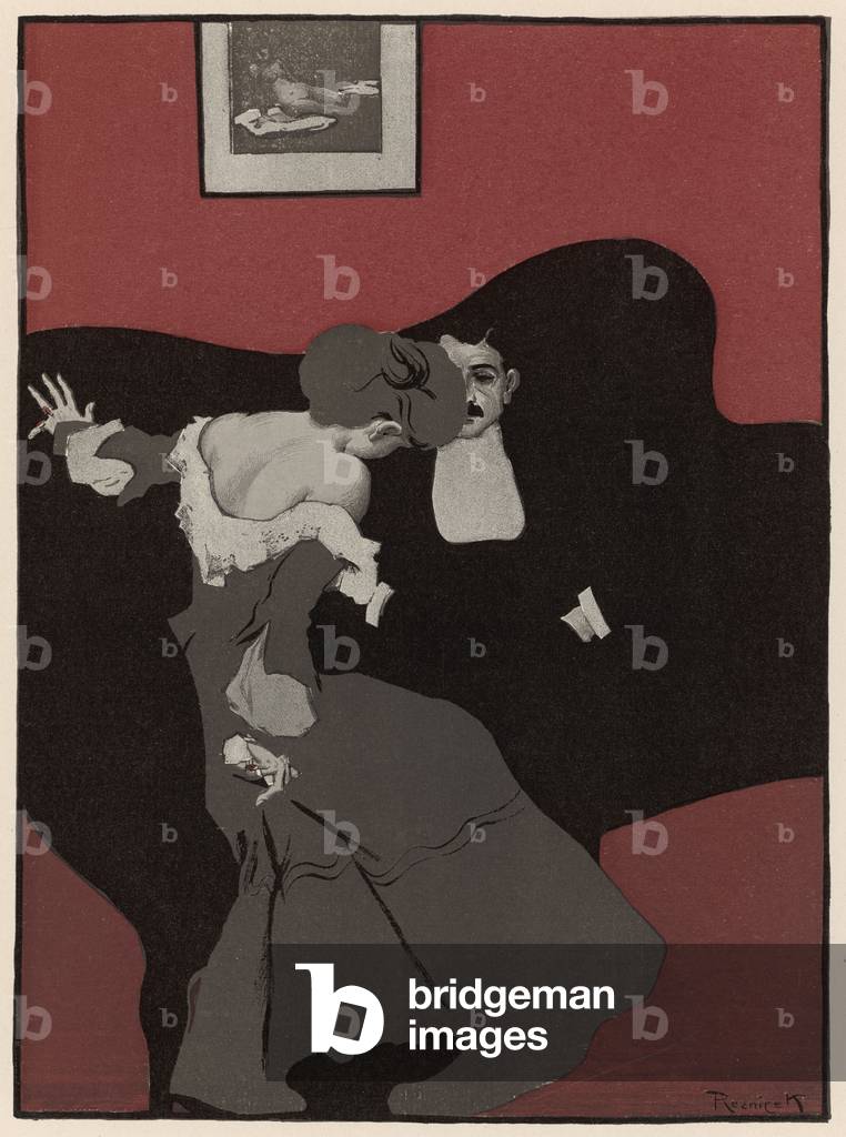 Paar auf der Couch - 1908