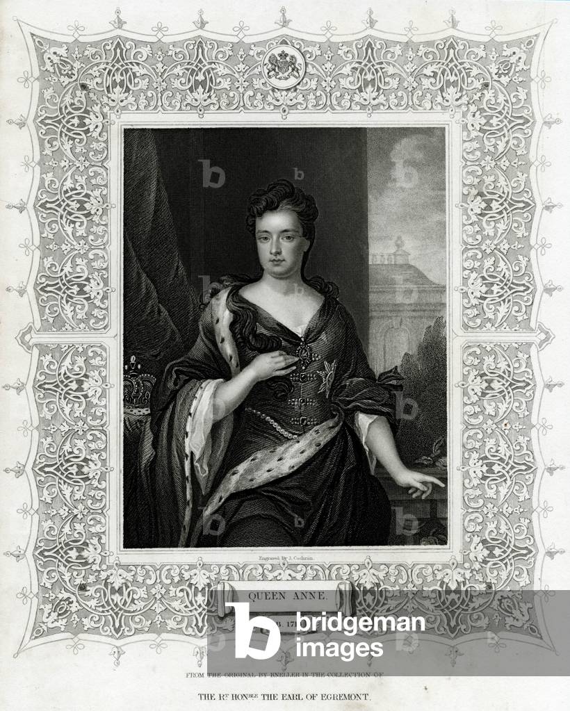 Immagine di Incisione "REGINA ANNE" 1801 di John Cochran