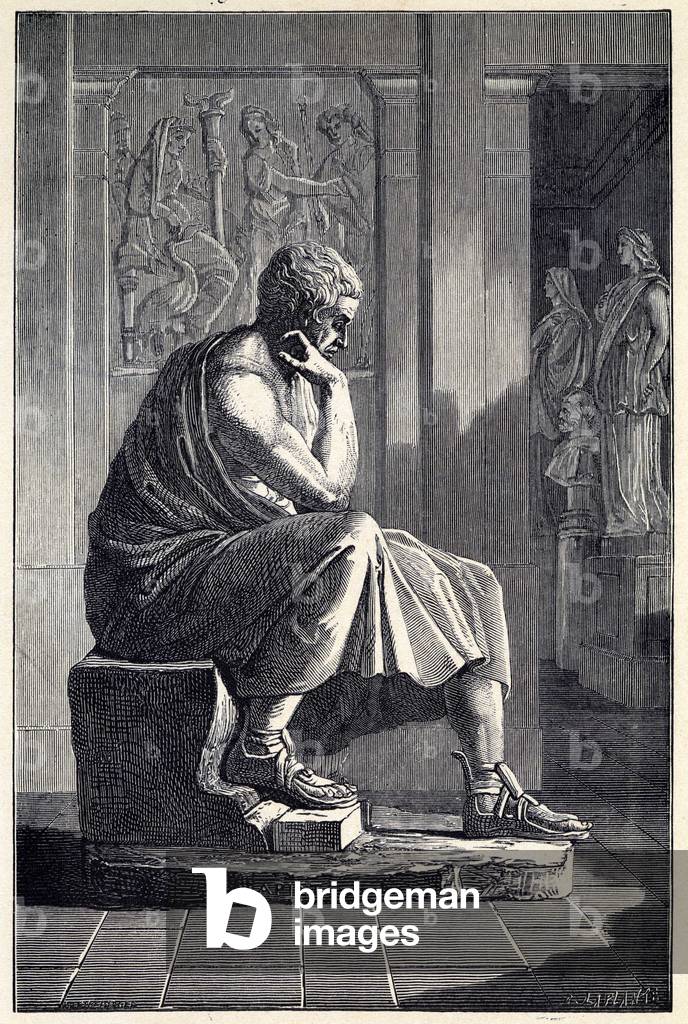 Immagine di Incisione "Aristotele" 1801 di Charles Laplante