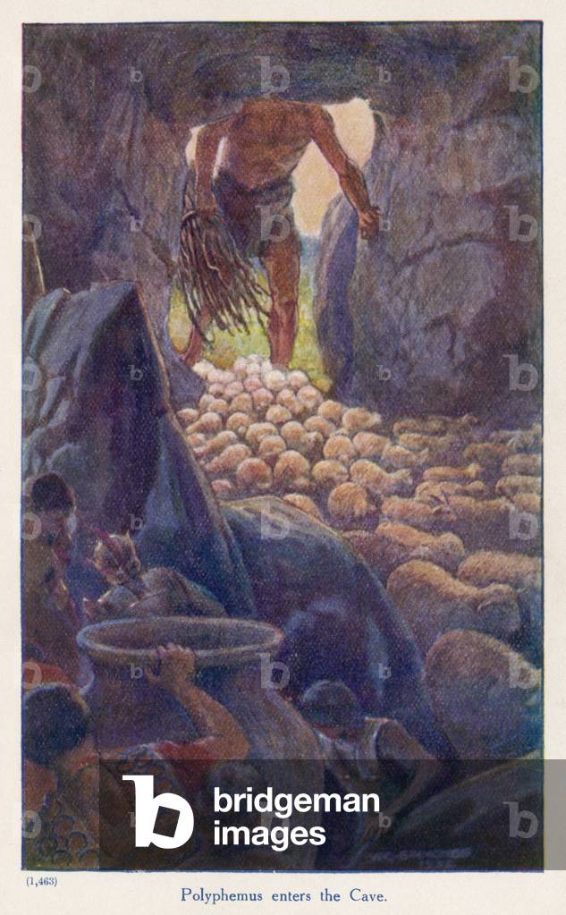 CYCLOPS ENTERS HIS CAVE