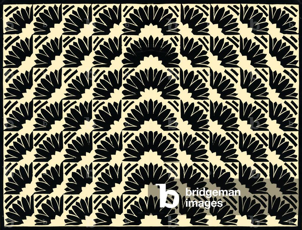 Bild von Druck "Tribut - Vorsatzpapier" 1925 von Molly MacArthur