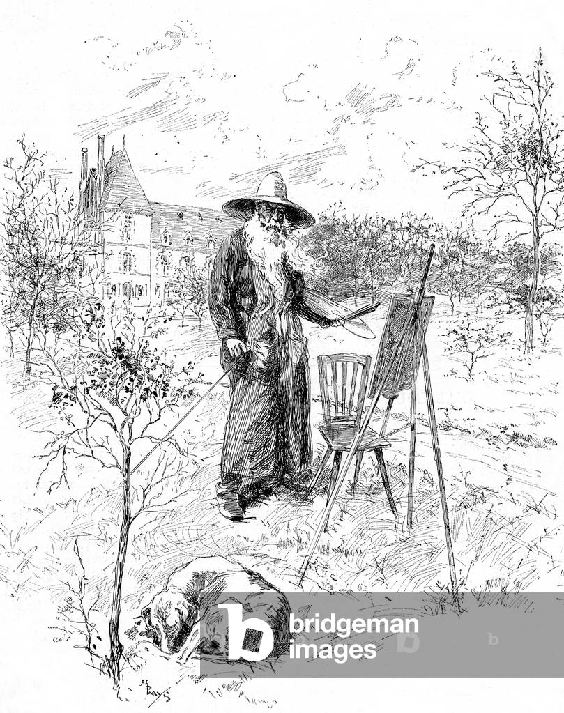 Meissonier on Location (drawing)