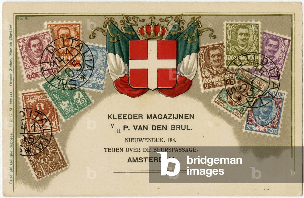 Stamp Card produced by Ottmar Zeihar - Italy