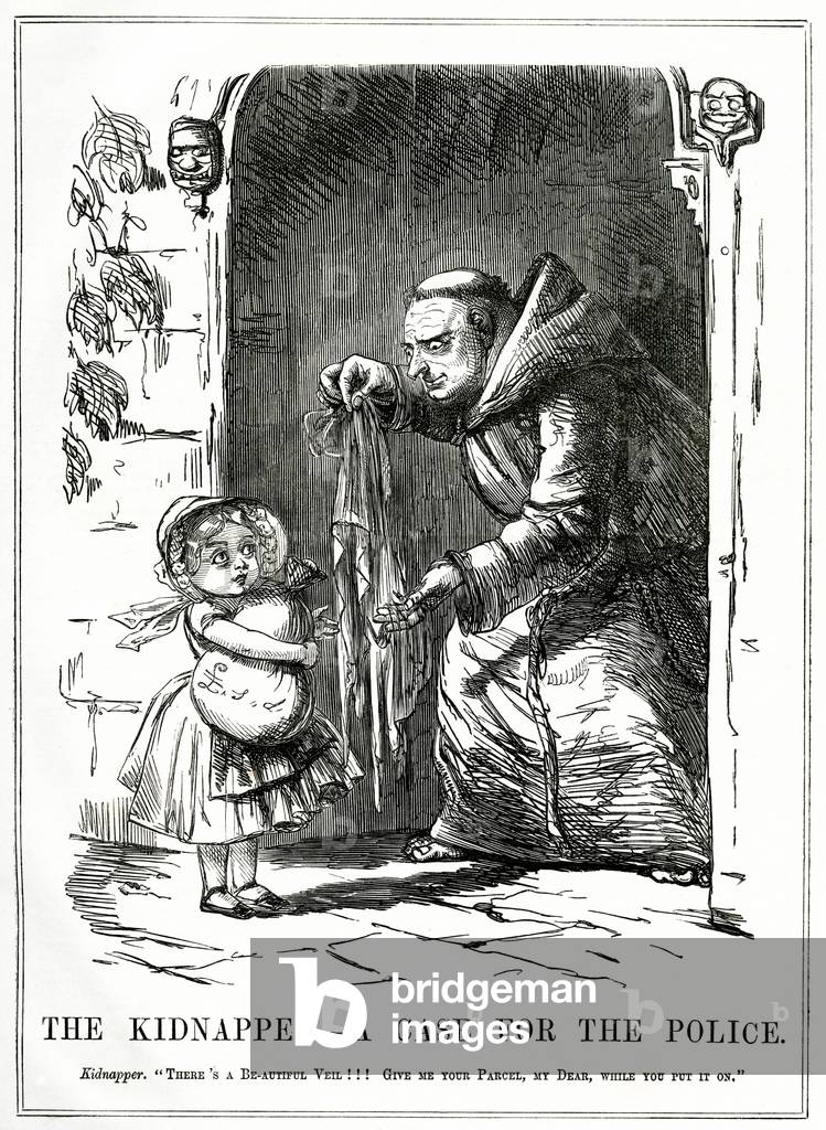 Bild von Druck "RC VERLOCKENDE NONNEN 1851" 1851 von John Leech