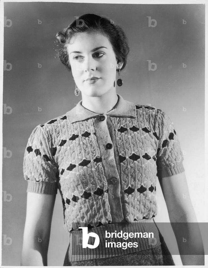 Image of Photography depicting DIAMOND PATTERN JUMPER 1937 by Barnaby's Studios Ltd