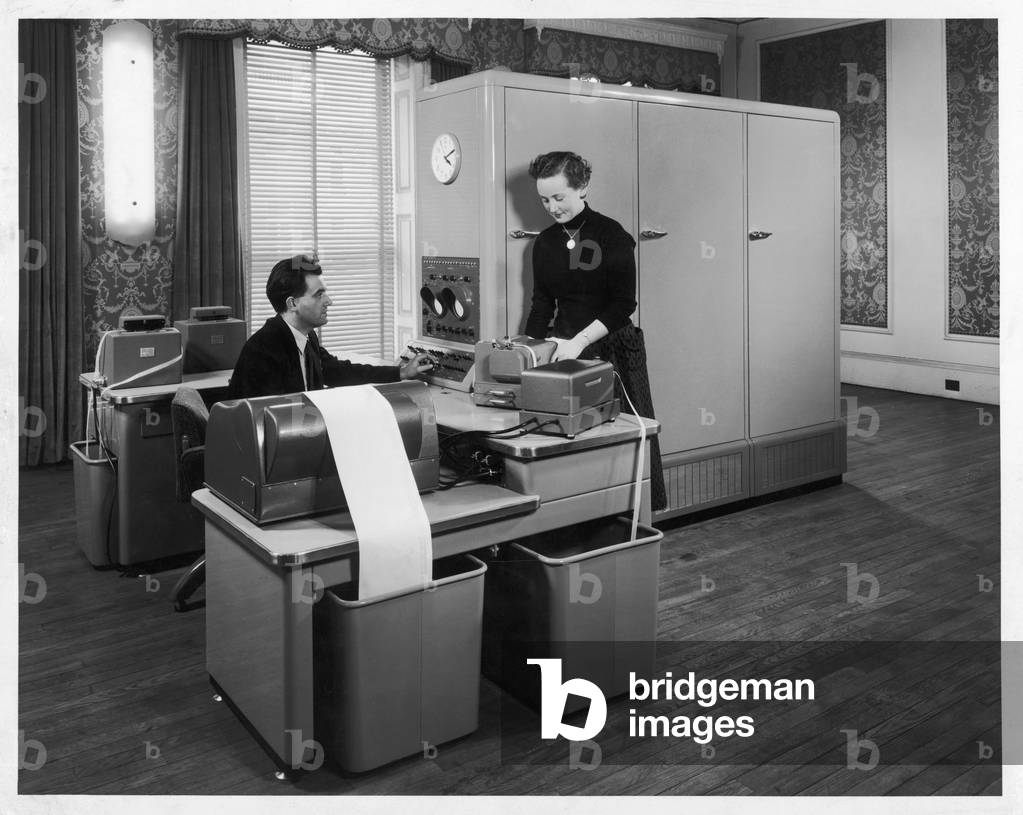 Image of Photography depicting 1950S OFFICE COMPUTER 1950 by Barnaby's Studios Ltd