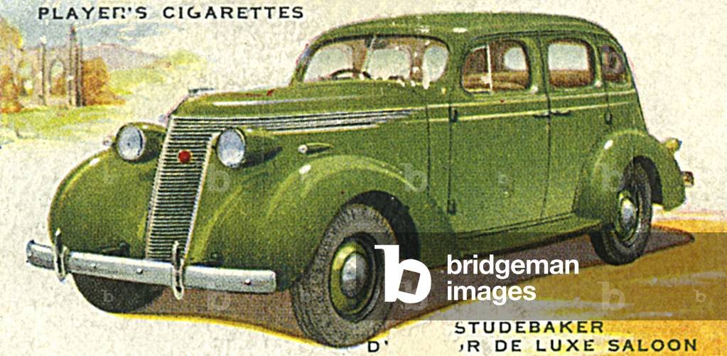Image of Print depicting STUDEBAKER SALOON 1937