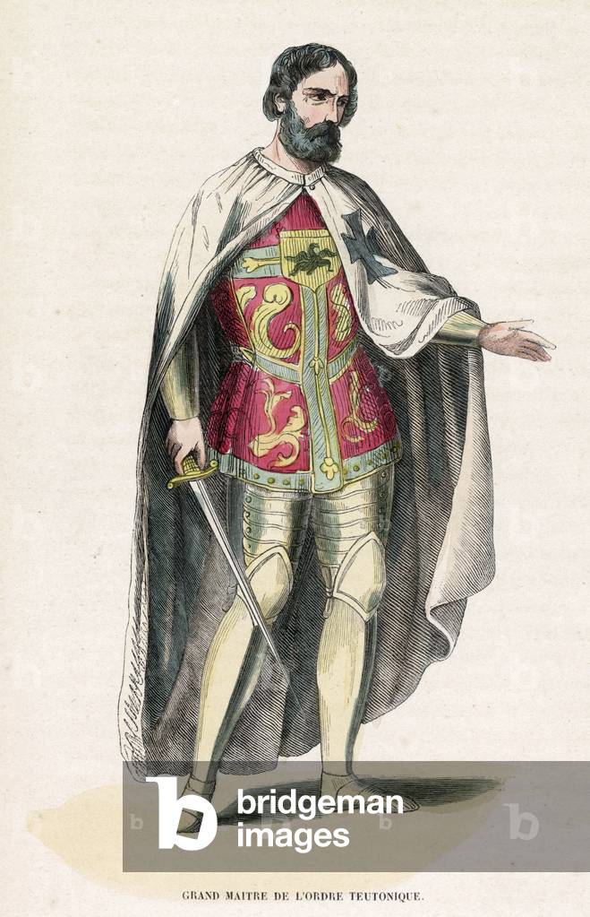 Image de Estampe représentant CHEVALIERS TEUTONIQUES - MAÎTRE 1801 par French School