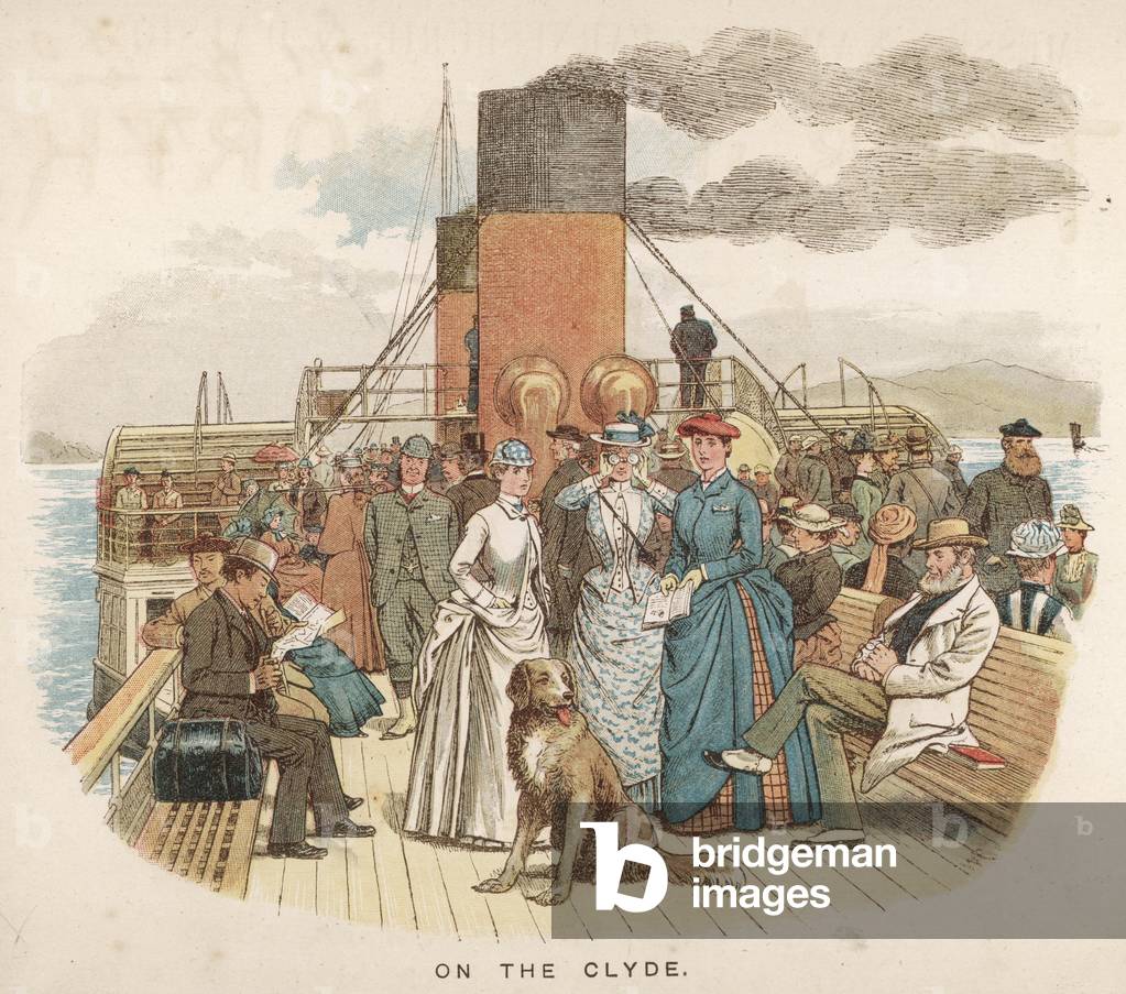Image de Estampe représentant EXCURSIONNISTES DE CLYDE 1880