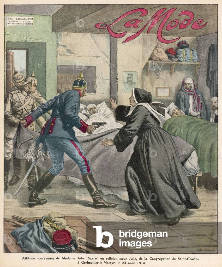 Immagine di Stampa "SALVARE I FERITI" 1914 di Eugene Damblans