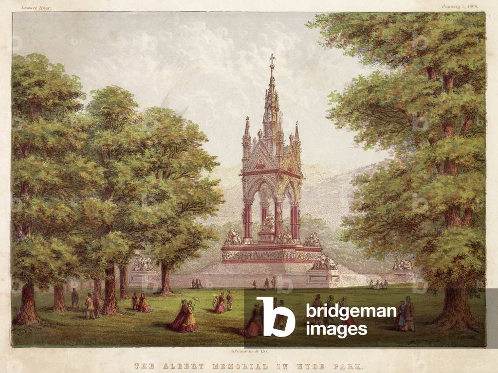 Image de Estampe représentant Mémorial Albert 1868 par Joseph Martin Kronheim