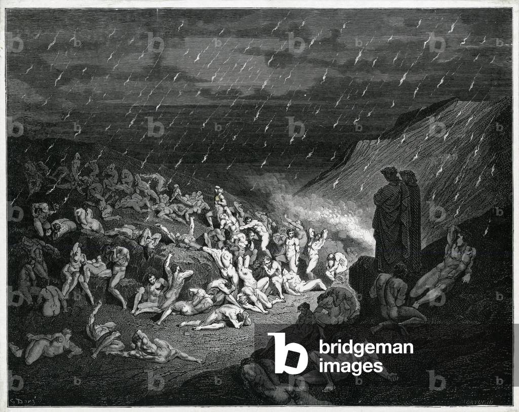 Immagine di Incisione "I FUOCHI DELL'INFERNO" di Gustave Dore