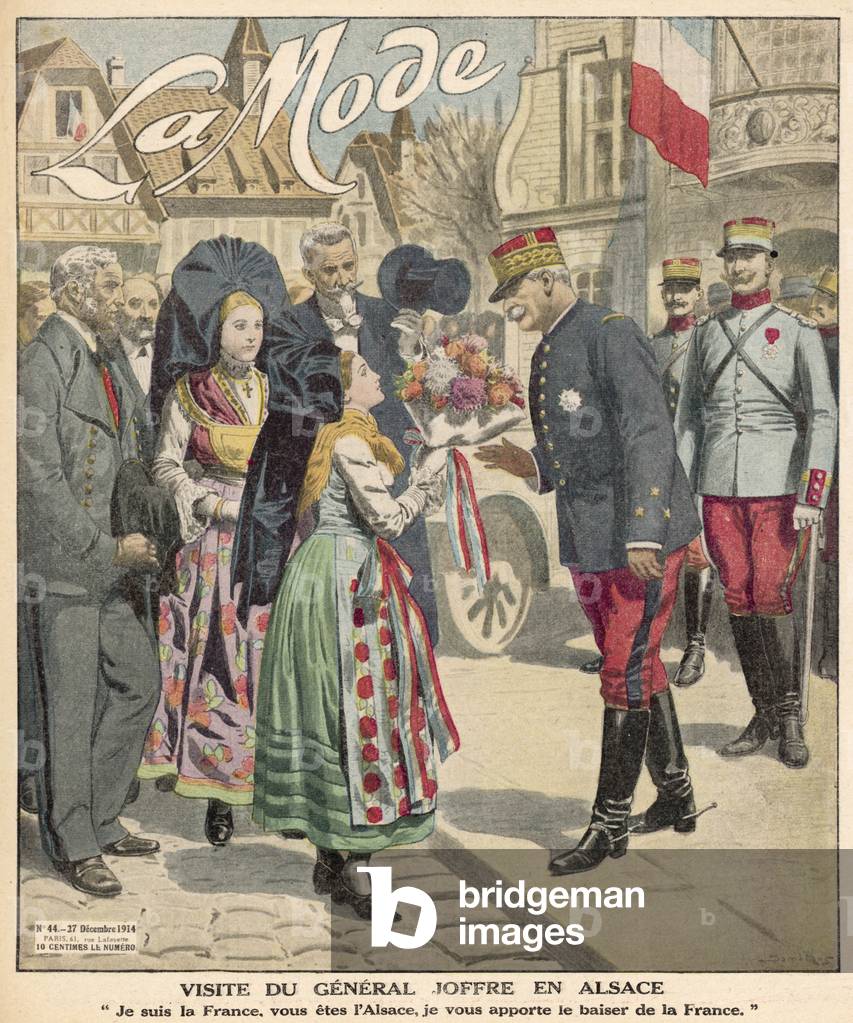 Immagine di Stampa "JOFFRE IN ALSAZIA" 1914 di Eugene Damblans