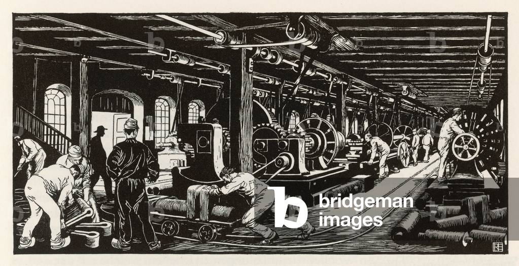 Image of Print depicting Krupp: Machine Shop 1 1911 by Robert Engels