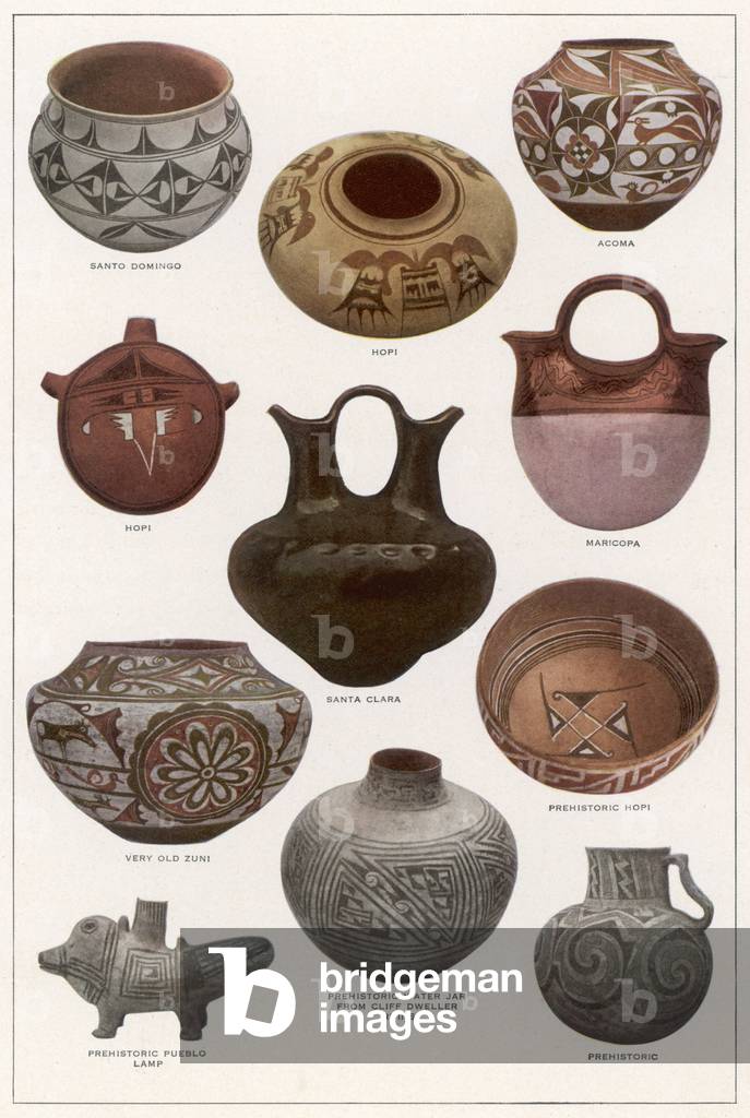 Immagine di Stampa "PENTOLE PUEBLO" 1801 di James Allen St. John