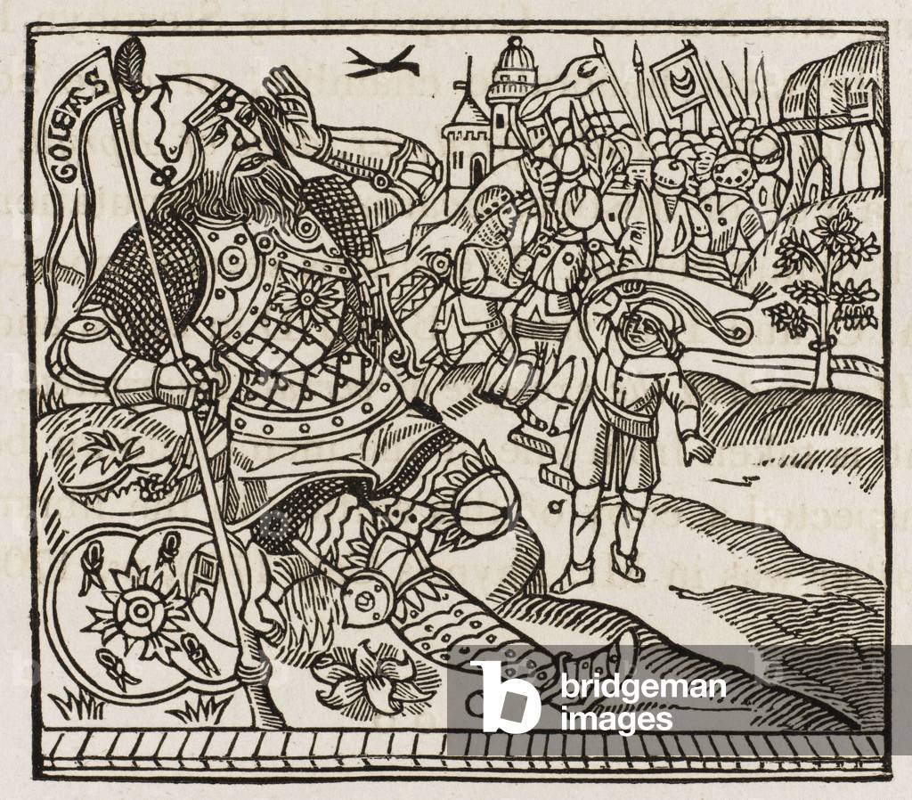 Image of Engraving depicting DAVID DOWNS GOLIATH 1810