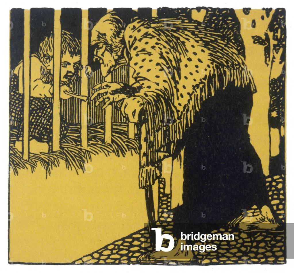 Bild von Druck "Hänsel und Gretel" 1905 von Albert Weisgerber