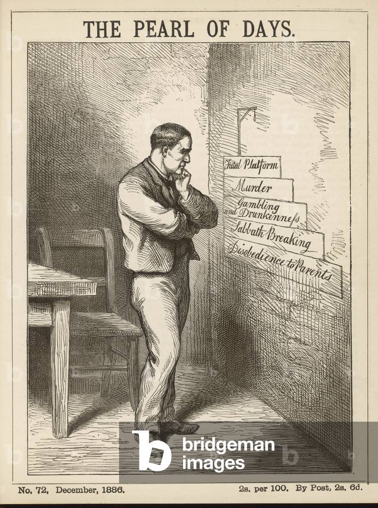 Immagine di Incisione "ROTTURA DEL SABATO" 1886