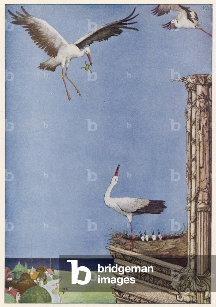 Image of Print depicting The Storks by Harry Clarke
