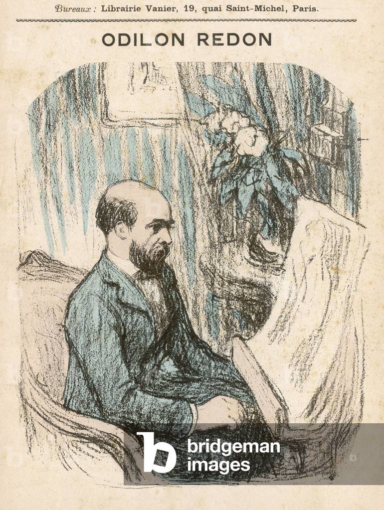 Bild von Druck "Odilon Redon (1840-1916) (litho)" 1890 von Claude Emile Schuffenecker
