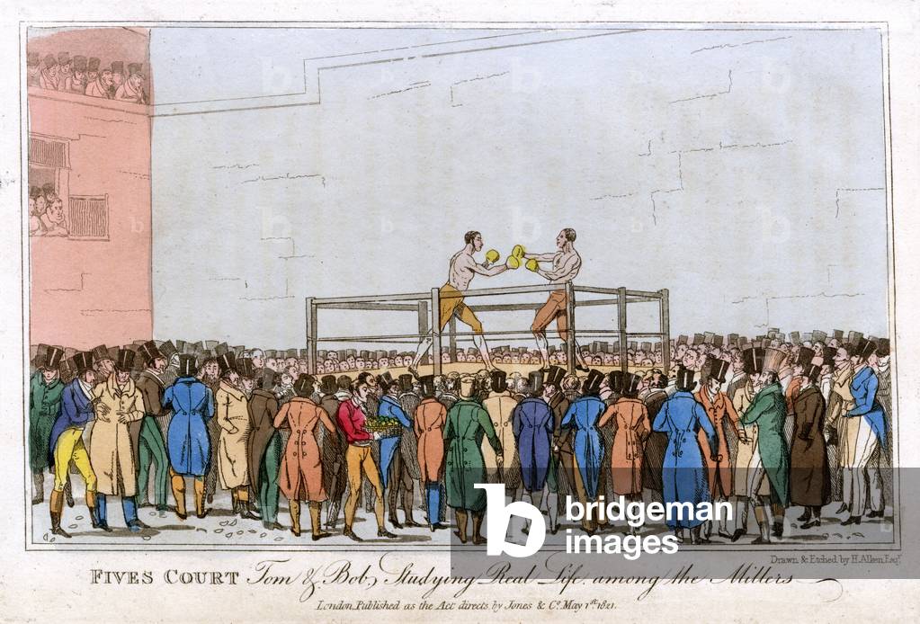 Image of Print depicting BOXING 1821 by Henry Thomas Alken