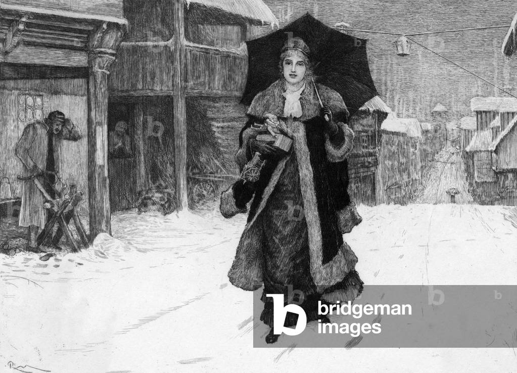 LADY BOUNTIFUL IN SNOW