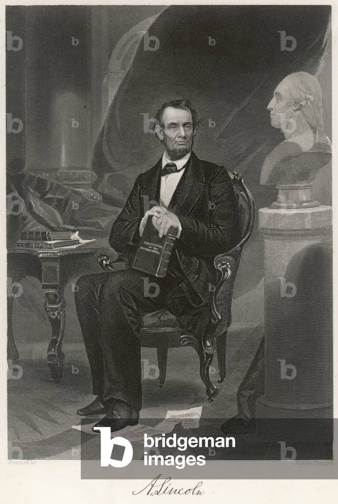 Image de Gravure représentant Abraham Lincoln 1801 par Alonzo Chappel