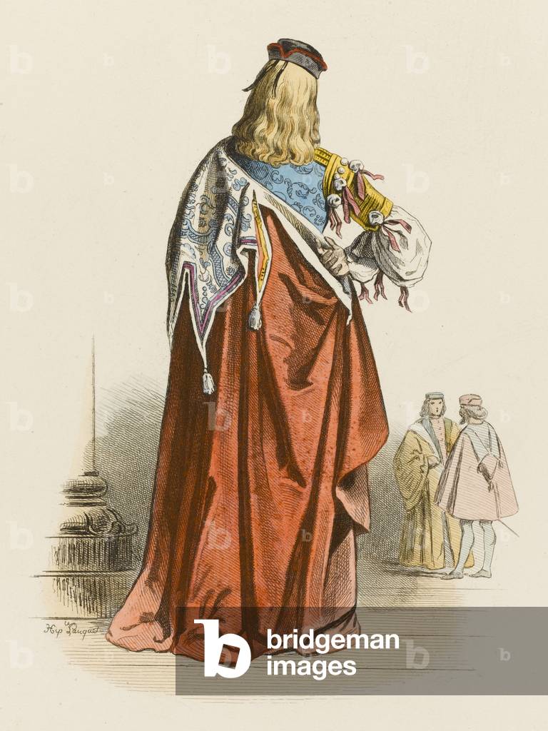 Bild von Gravur "CAVALIERE DELLA CALZA" 1801 von Hippolyte Louis Pauquet