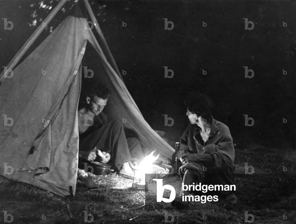 Image of Photography depicting CAMPING SUPPER 1930 by Barnaby's Studios Ltd
