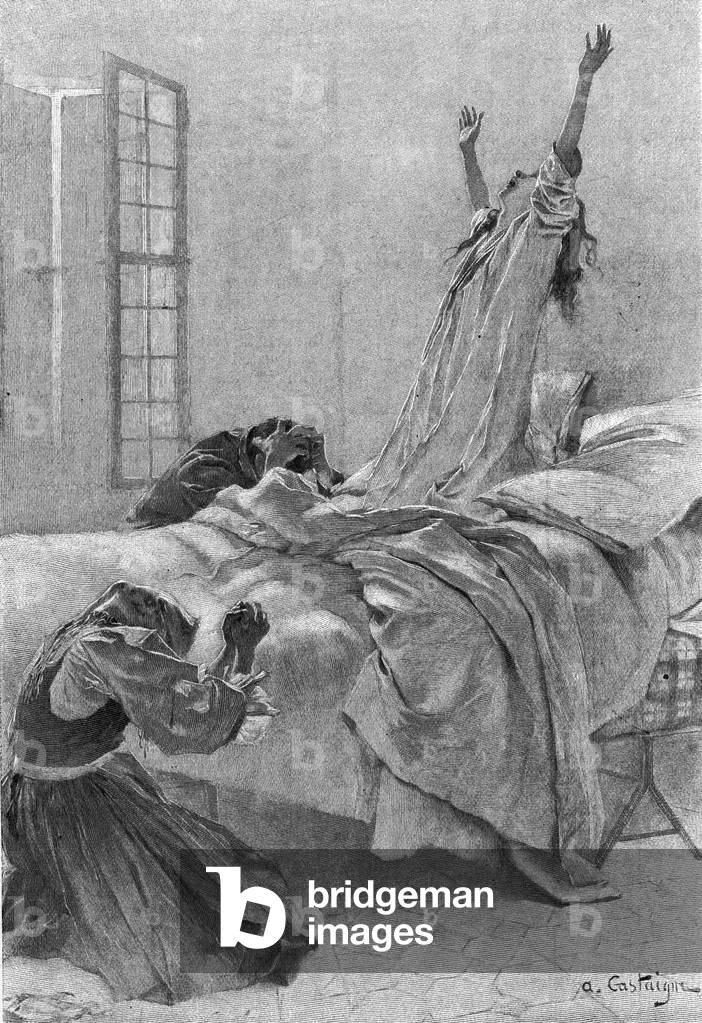 Image of Print depicting SINGER GOES OUT SINGING 1895 by Jean Alexandre Michel Andre Castaigne