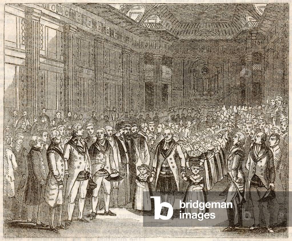 Image of Engraving depicting Masonic Procession 1820