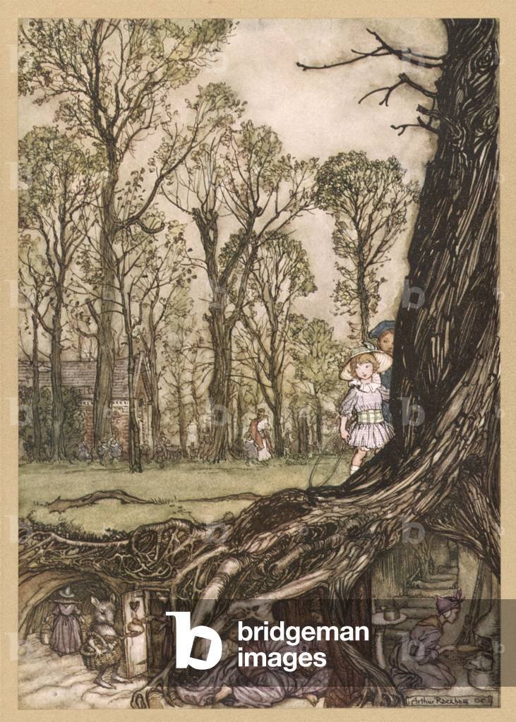 Immagine di Stampa "CASE SOTTERRANEE" di Arthur Rackham