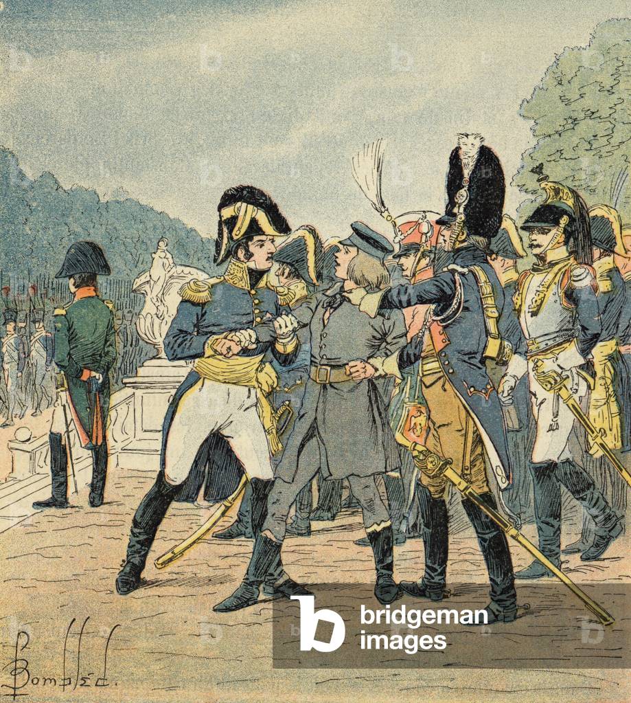 Image de Estampe représentant TENTATIVE DE COUPS DE COUTEAU 1809 par Louis Charles Bombled