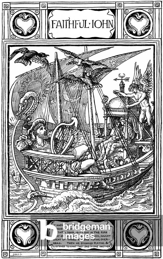 Immagine di Stampa "FEDELE JOHN" 1880 di Walter Crane