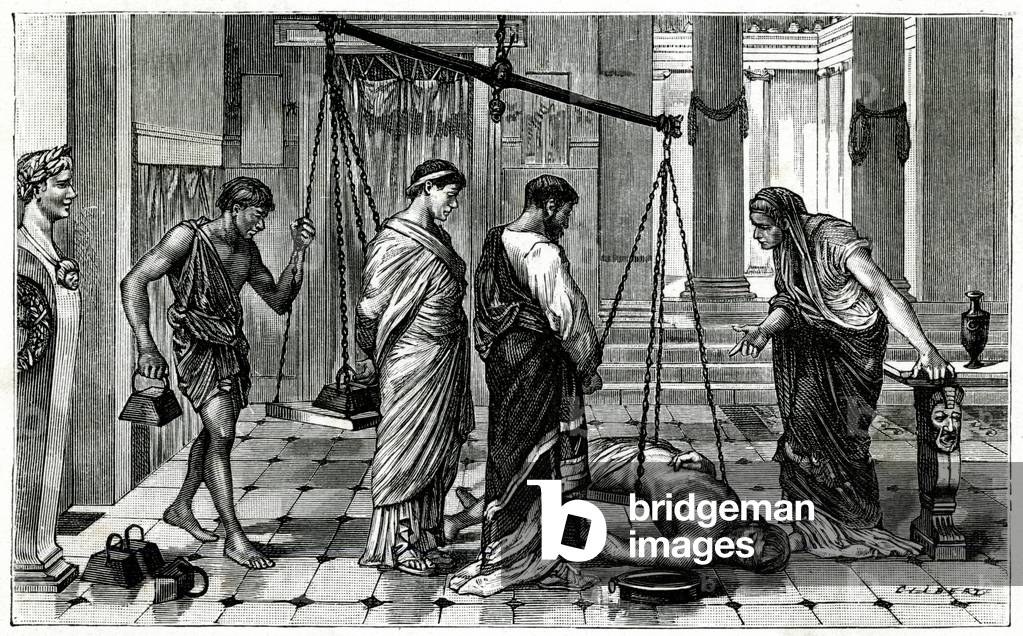 Bild von Gravur "WISSENSCHAFT/LUCRETIUS" von Camille Gilbert