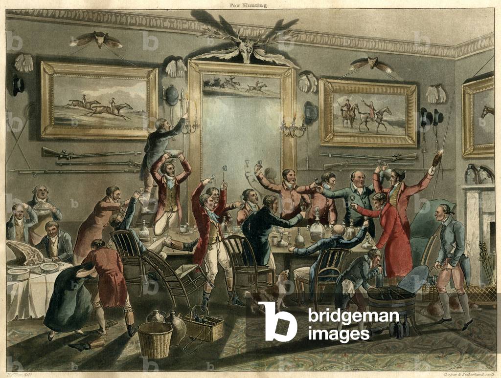 Immagine di Stampa "FESTA SOCIALE/BEVENTE" 1818 di Henry Thomas Alken