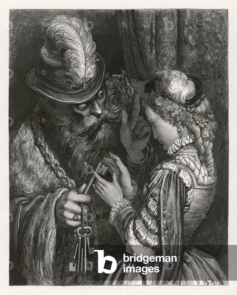 Immagine di Incisione "Barbablù" di Gustave Dore