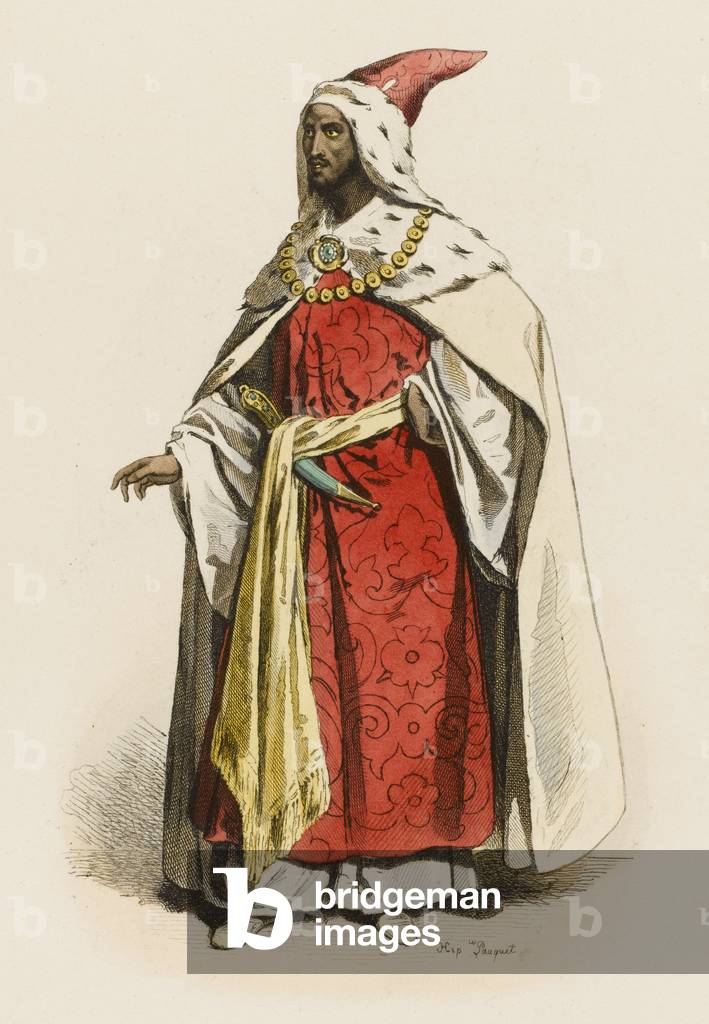 Immagine di Incisione "Nobile etiope" 1801 di Hippolyte Louis Pauquet