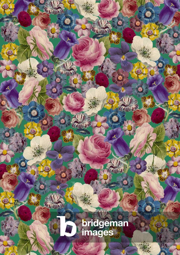 Motif répétitif - Assemblage floral