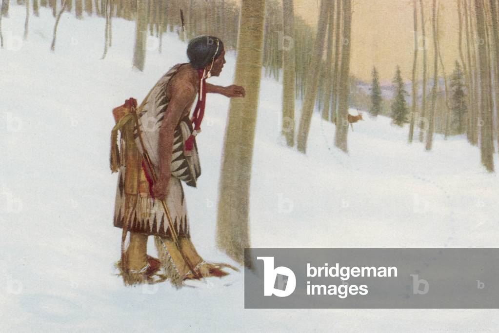 Immagine di Stampa "RAZZIALE/TAOS HUNTER 1908" 1908 di Bert Greer Phillips