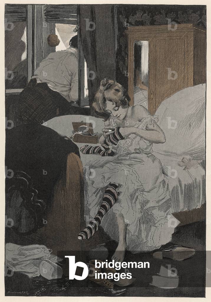 "Im Bett bleiben" 1908 von Ferdinand von Reznicek