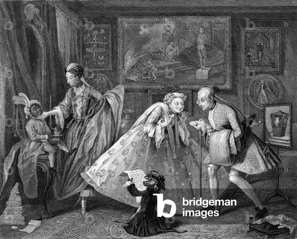 Bild von Gravur "Kunst/Hogarth" 1701 von William Hogarth