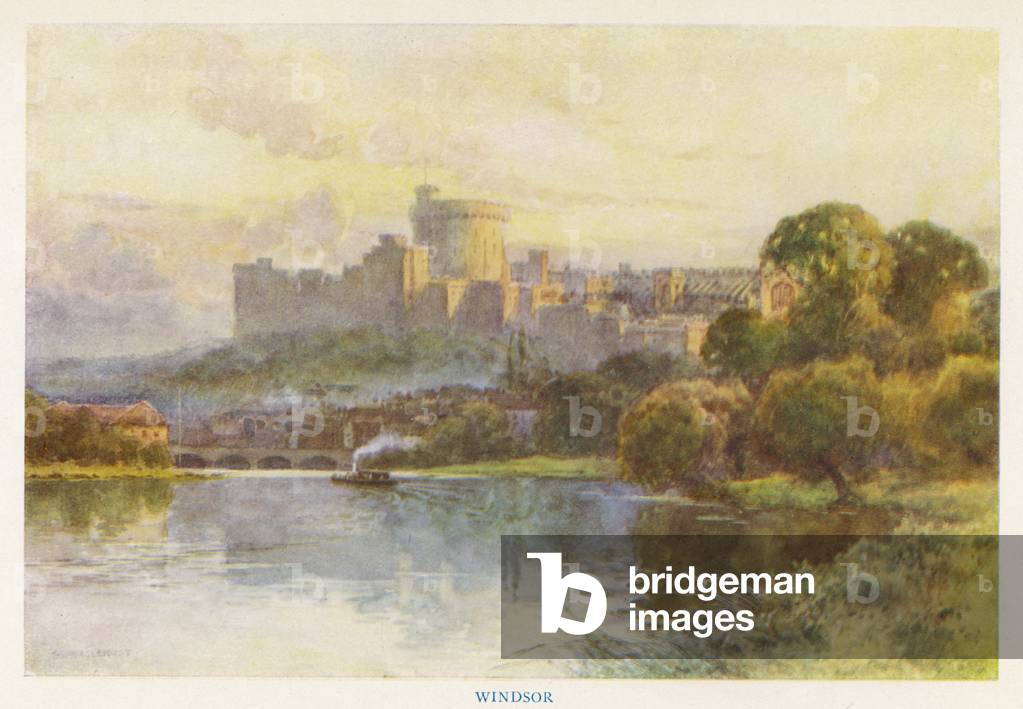 Image of Print depicting WINDSOR (HASLEHUST) 1910 by Ernest William Haslehust