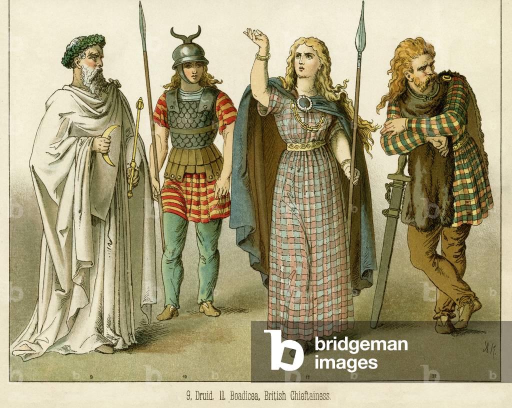 Image de Estampe représentant Druide 1882 par Albert Kretschmer