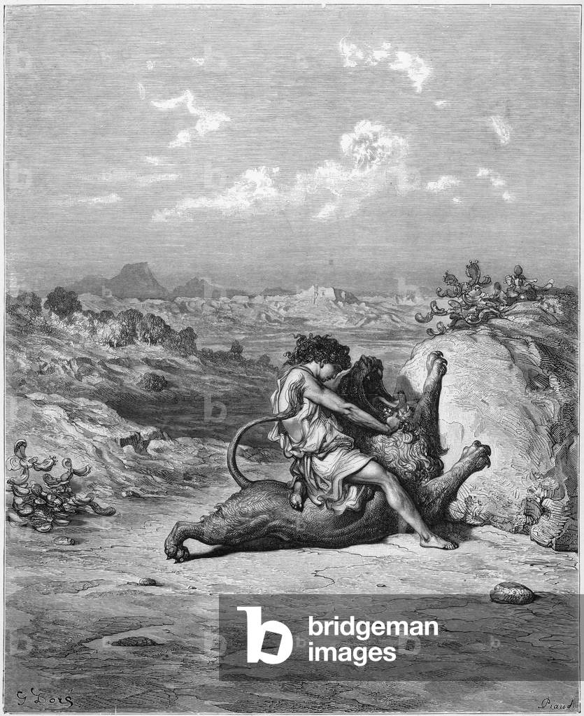 SAMSON FIGHTS THE LION