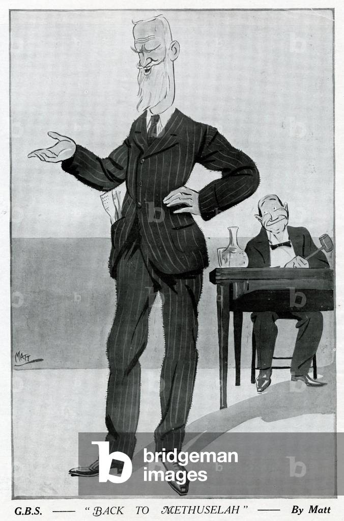 Image of Print depicting GEORGE BERNARD SHAW 1923 by Matt