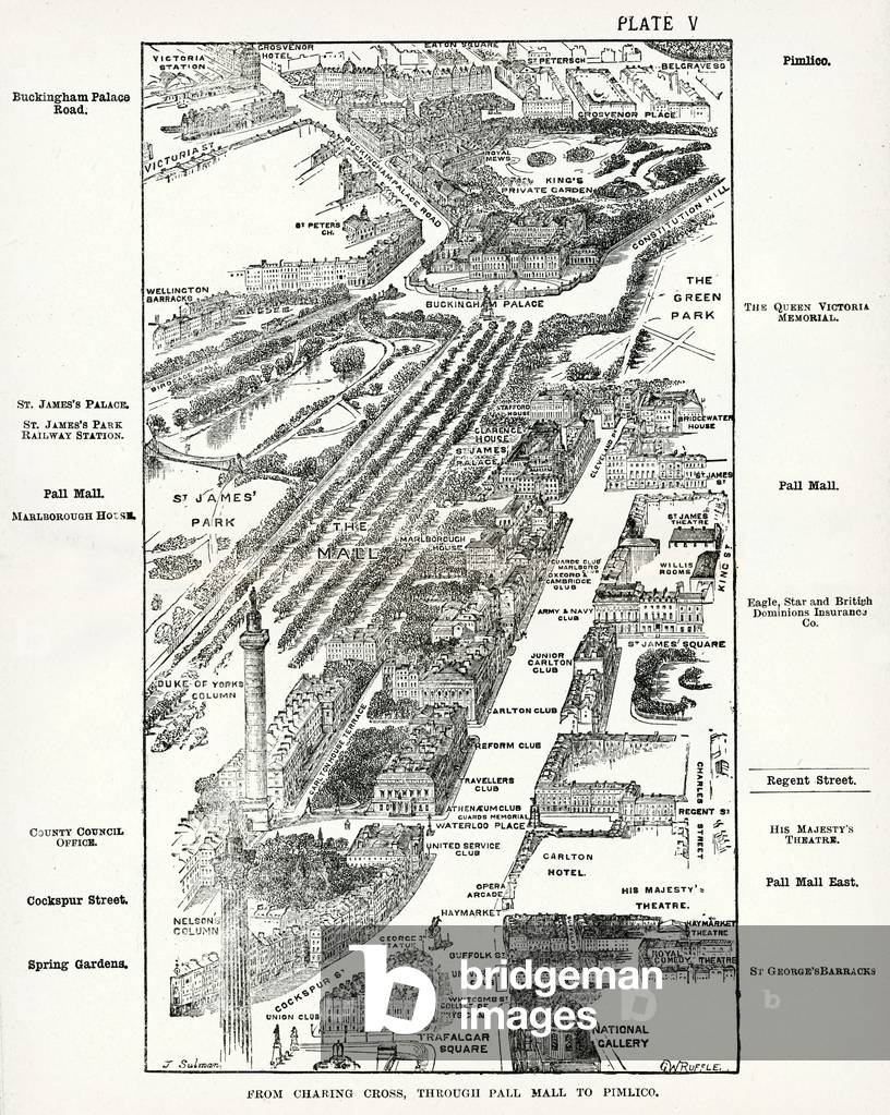 The Mall London Map Map Of The Pall Mall Area Of London
