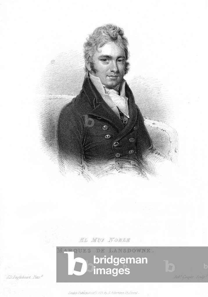 Third Marquess Lansdowne (engraving) by Robert Cooper