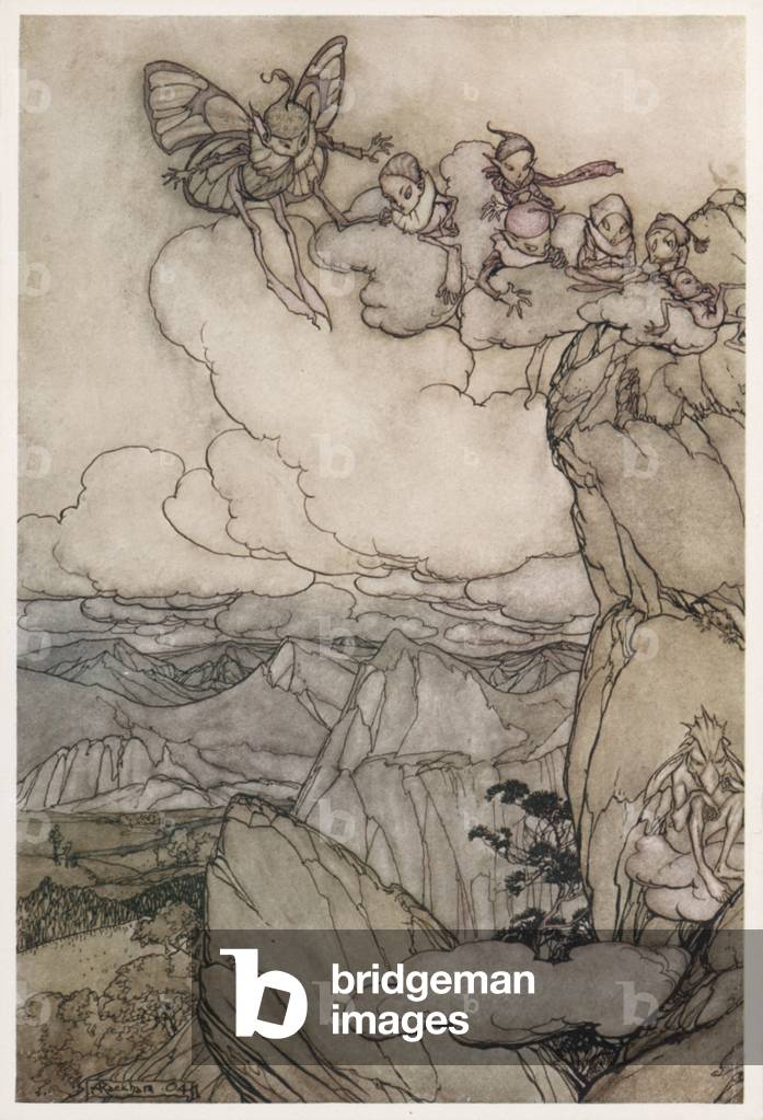 Image of Print depicting KAATSKILL FOLK by Arthur Rackham